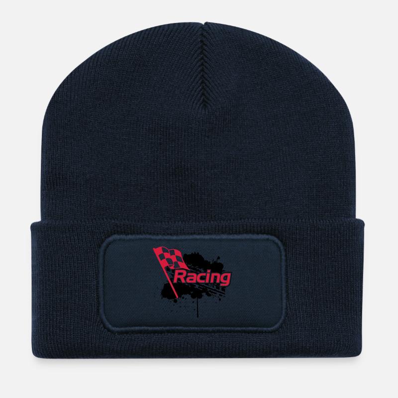 Racing - Recycelte Patch Beanie - French Navy