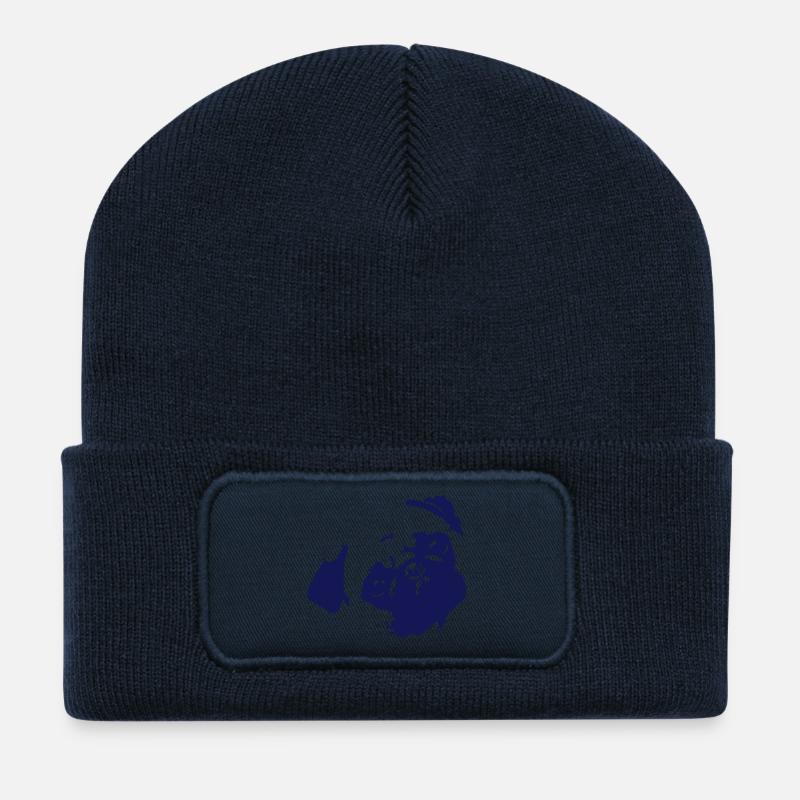 Mops - Recycelte Patch Beanie - French Navy