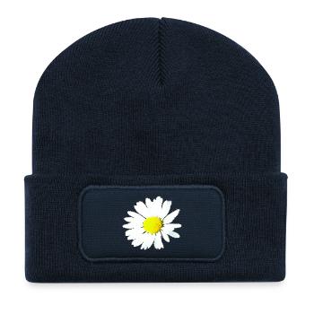 Flower - Daisy - Recycled Patch Beanie - french navy - Front