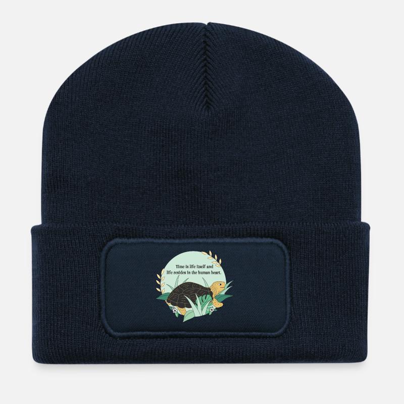 Turtle Cassiopeia - Recycled Patch Beanie - french navy