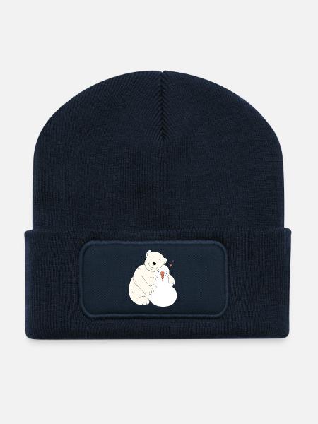 Beste Freunde - Recycelte Patch Beanie - French Navy