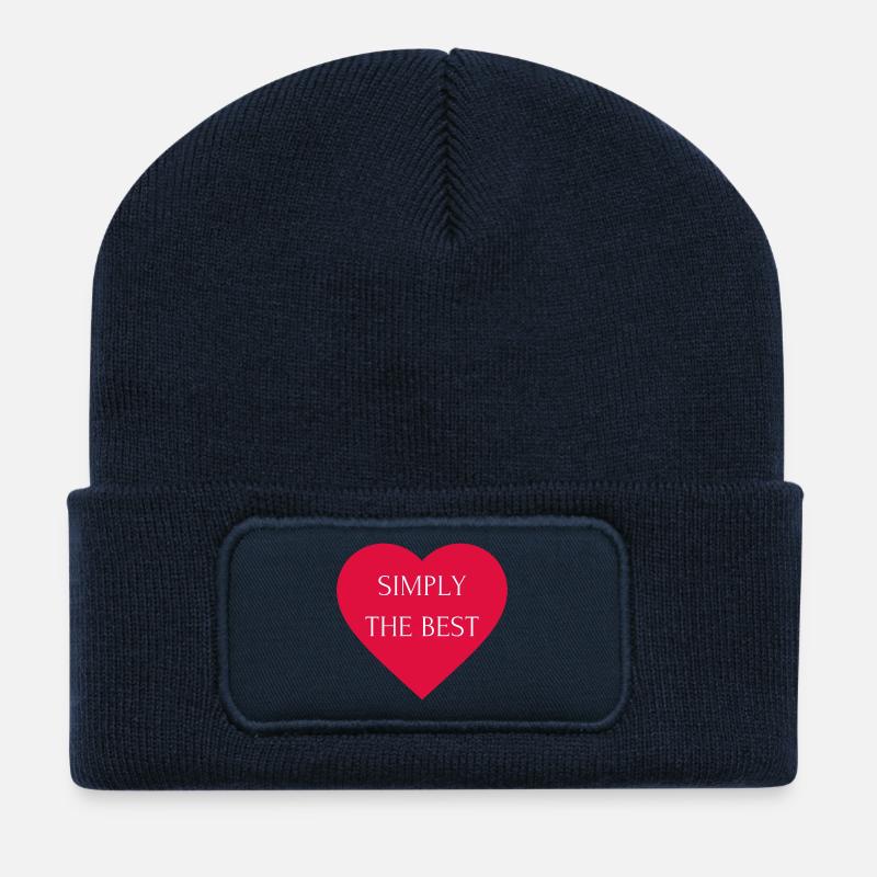 Simply the Best - Recycelte Patch Beanie - French Navy