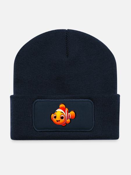 Clownfisch - Recycelte Patch Beanie - French Navy
