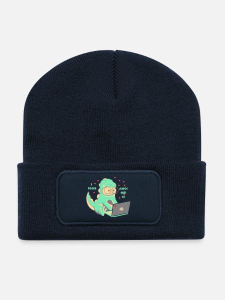 Love 💘 I frog amoi mai AI - Recycled Patch Beanie - french navy