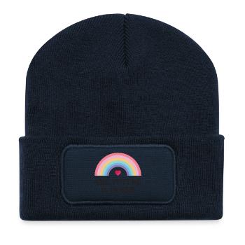 LGBT Pride Month - Die Zukunft ist queer - Recycelte Patch Beanie - French Navy - Vorne