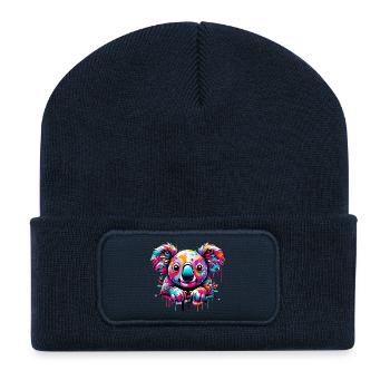 Koala - Recycled Patch Beanie - french navy - Front