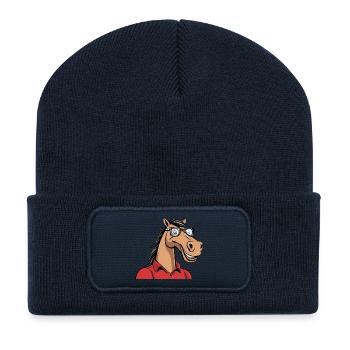 Logo de Twent-Tees ! - Beanie recyclé à patch - bleu marine - Devant