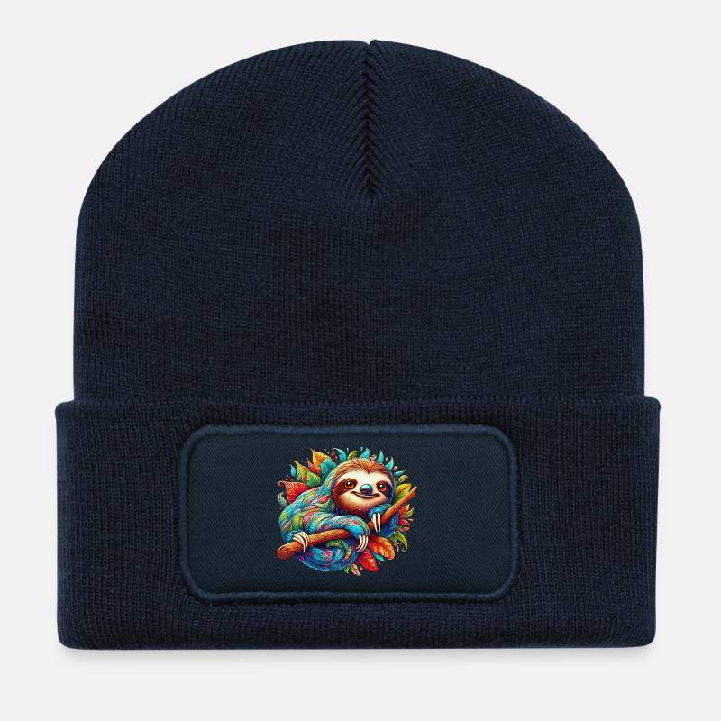 Faultier - Recycelte Patch Beanie - French Navy