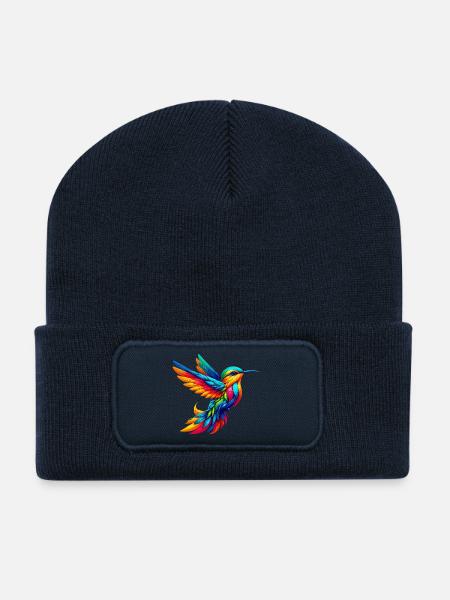 Kolibri - Recycelte Patch Beanie - French Navy