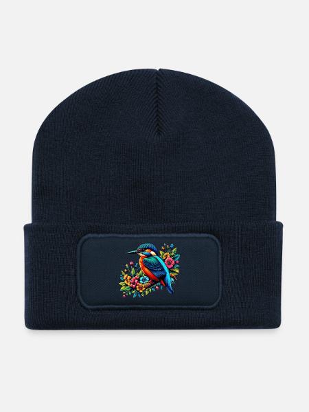 Eisvogel - Recycelte Patch Beanie - French Navy