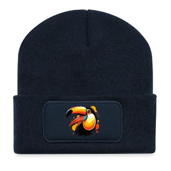Toucan - Recycled Patch Beanie - french navy - Front