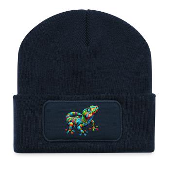 Gecko - Recycled Patch Beanie - french navy - Front