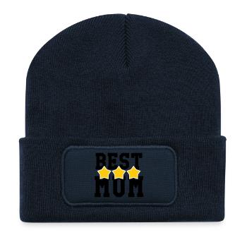 Best Mom - Mother's Day - Recycled Patch Beanie - french navy - Front