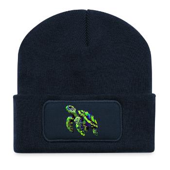 Turtle - Recycled Patch Beanie - french navy - Front