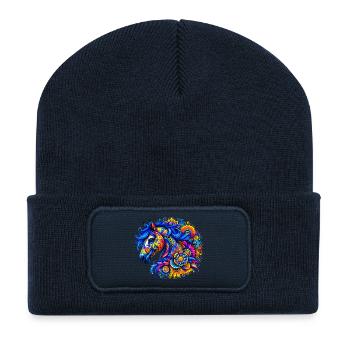 Pferd - Recycelte Patch Beanie - French Navy - Vorne