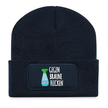 Rechtizid - Recycelte Patch Beanie - French Navy - Vorne
