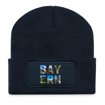 Bayern  - Recycelte Patch Beanie - French Navy - Vorne