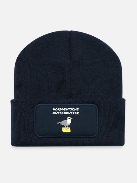Norddeutsche Küstenbutter - Recycelte Patch Beanie - French Navy
