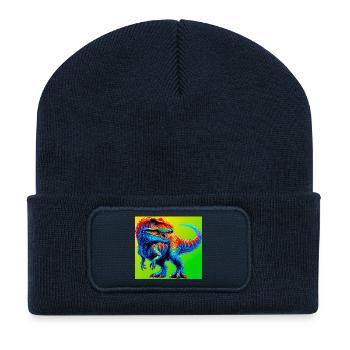 dinosaur - Recycled Patch Beanie - french navy - Front