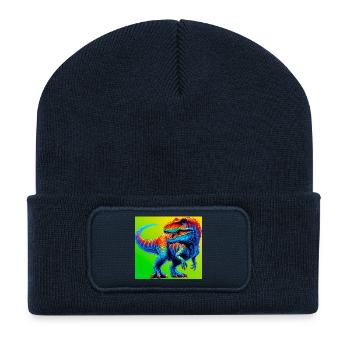 dinosaur - Recycled Patch Beanie - french navy - Front