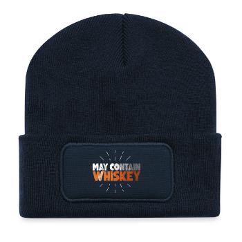 Whiskey Saying Whiskey Drinker Whiskey Lovers - Recycled Patch Beanie - french navy - Front