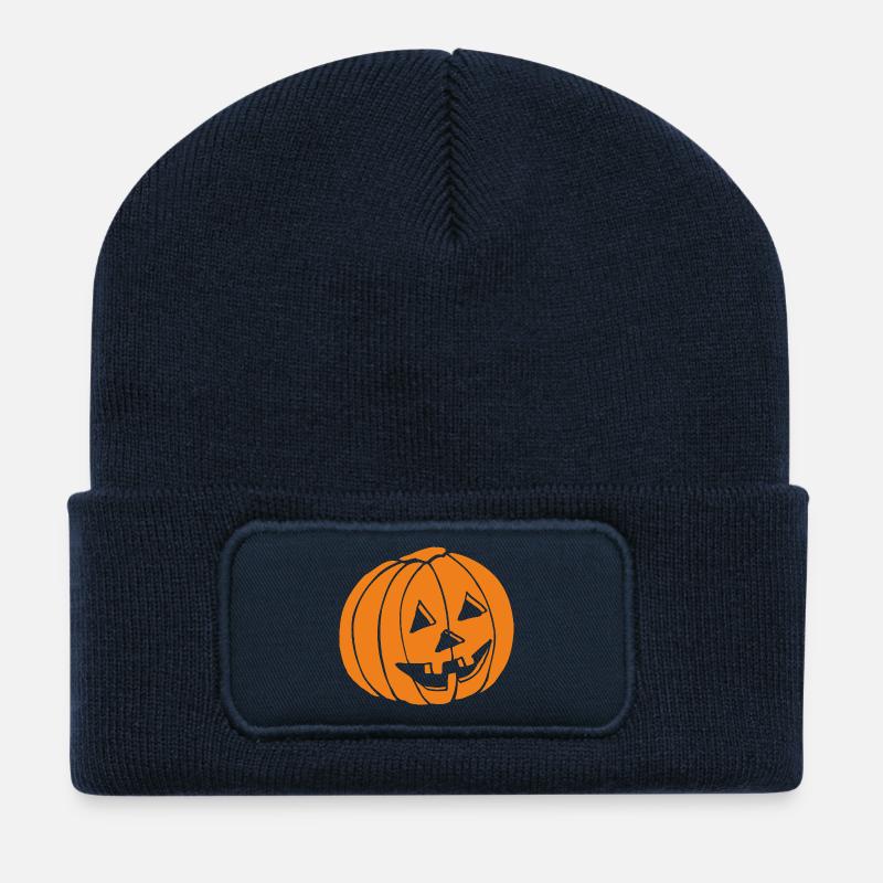 Halloween - Recycled Patch Beanie - french navy