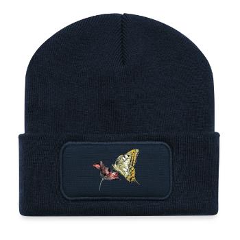 Butterfly in bloom - Recycled Patch Beanie - french navy - Front