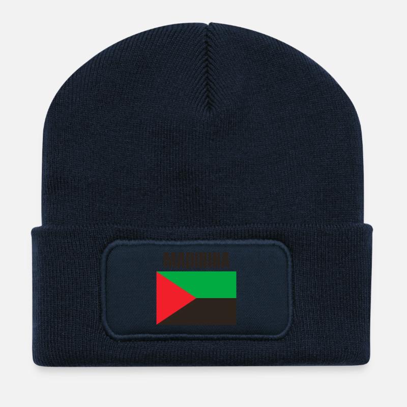 T-shirt Madinina drapeau Martinique - Beanie recyclé à patch - bleu marine