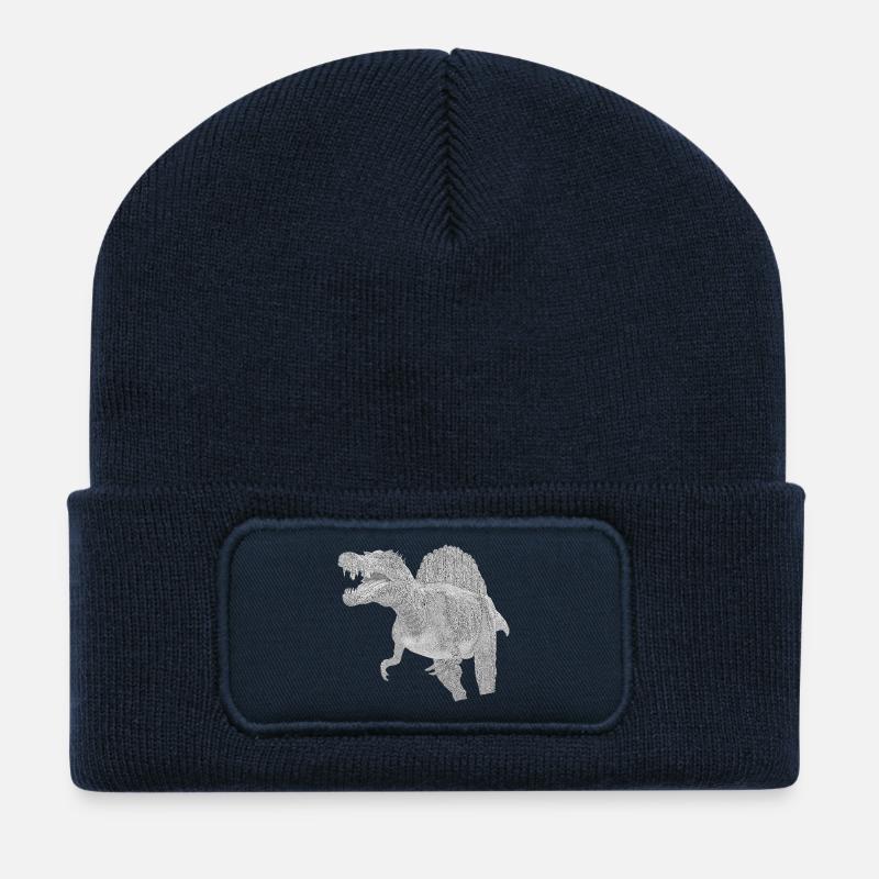 Spinosaure - Beanie recyclé à patch - bleu marine