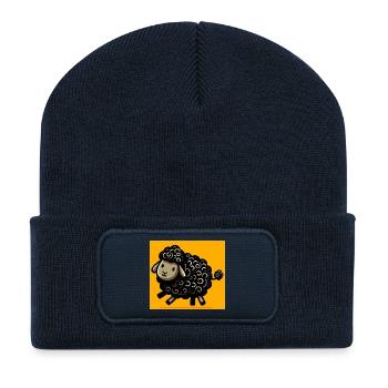 Black Sheep - Recycled Patch Beanie - french navy - Front