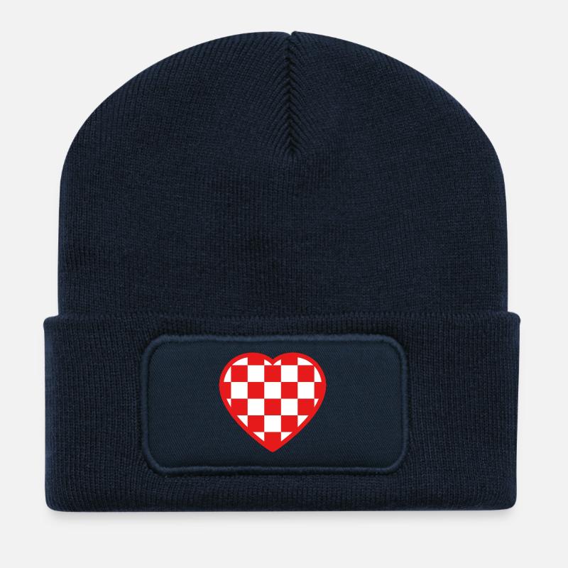 Croatian Heart - Recycled Patch Beanie - french navy