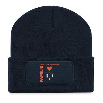 FAMILY-Chaos Love Cookie Crumbs-Personalizable - Recycled Patch Beanie - french navy - Front