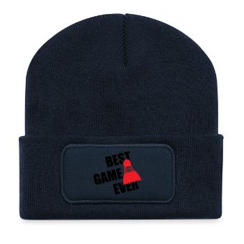 Badminton – Das beste Spiel aller Zeiten - Recycelte Patch Beanie - French Navy - Vorne
