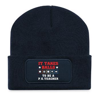 Sports Teacher Physical Education Sports Teacher - Recycled Patch Beanie - french navy - Front