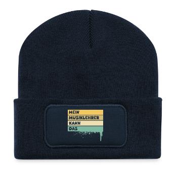 Profession: Music teacher - Recycled Patch Beanie - french navy - Front
