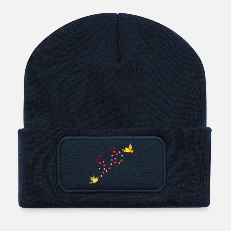 Connected by love - Recycled Patch Beanie - french navy