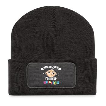 Chuchoteur professionnel de tout-petits - Beanie recyclé à patch - charbon - Devant