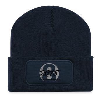 8. Geburtstag 2018 Jungen und Mädchen Geschenk - Recycelte Patch Beanie - French Navy - Vorne
