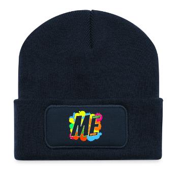 MOI & Moi-même - Beanie recyclé à patch - bleu marine - Devant
