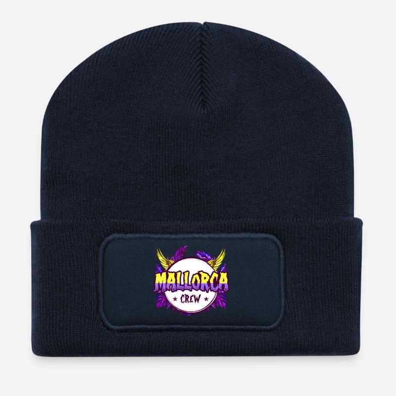 Mallorca Crew Bunt - Recycelte Patch Beanie - French Navy