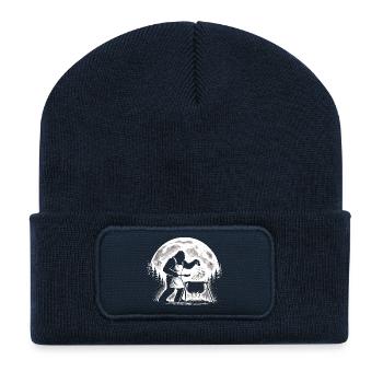 Bigfoot Chef - Beanie recyclé à patch - bleu marine - Devant