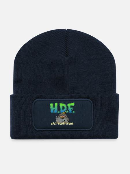 H.D.F. - Recycelte Patch Beanie - French Navy