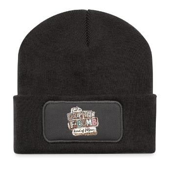 I’m A Drop The F-Bomb Kind Of Mom Shirt - Recycled Patch Beanie - dark grey - Front