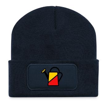 Two-tone watering can tool vegetable gardener - Recycled Patch Beanie - french navy - Front