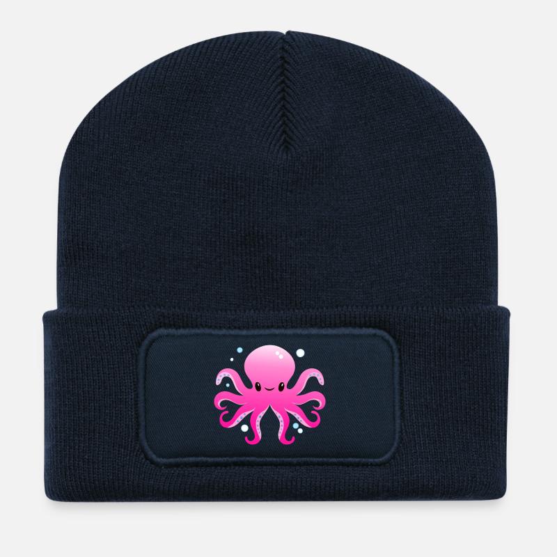 Octopussy Bubble - Recycelte Patch Beanie - French Navy