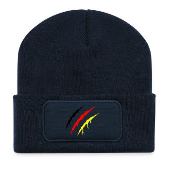krallen_deutschland - Beanie recyclé à patch - bleu marine - Devant