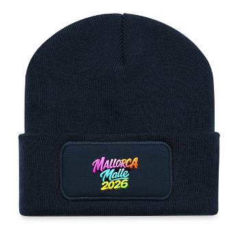 Mallorca, Malle, 2026 - Recycelte Patch Beanie - French Navy - Vorne