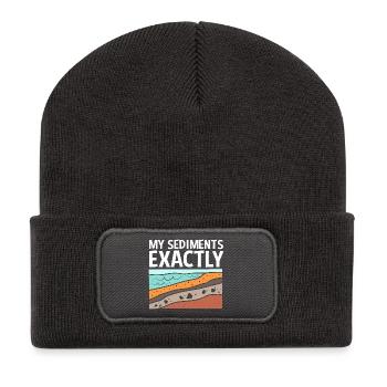 Archäologie Geologie - Recycelte Patch Beanie - Dunkelgrau - Vorne