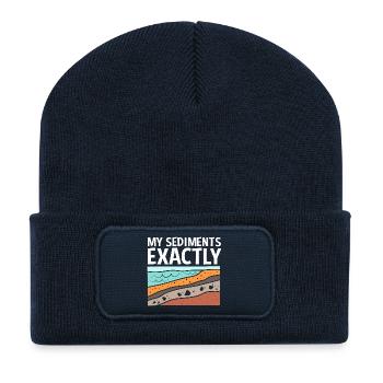 Archéologie Géologie - Beanie recyclé à patch - bleu marine - Devant