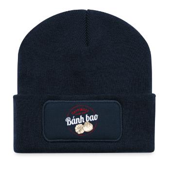 Bánh Bao Dumpling oder Baozi Vintage Teigtasche - Recycelte Patch Beanie - French Navy - Vorne